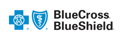 A blue cross and blue shield logo on a white background.