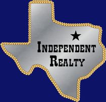 A logo for independent realty in the shape of texas