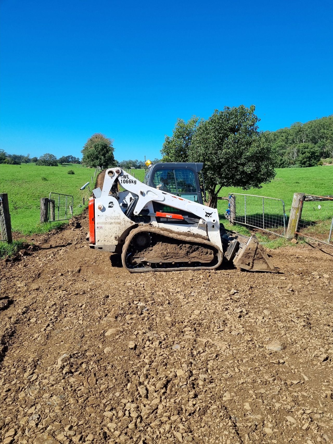 Bobcat Skid Loader Grader — Civil Contractors in Coopernook, NSW