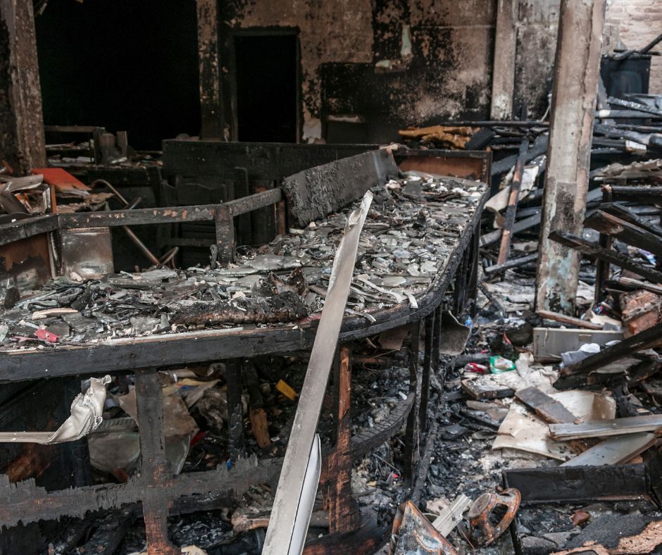 Commercial Fire Damage business after fire