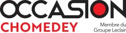 A logo for a company called occasion chomedey