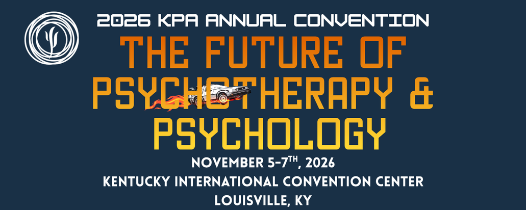 2025 KPA Annual Convention poster: The Future of Psychotherapy & Psychology, Louisville, KY, Nov 5-7, 2025
