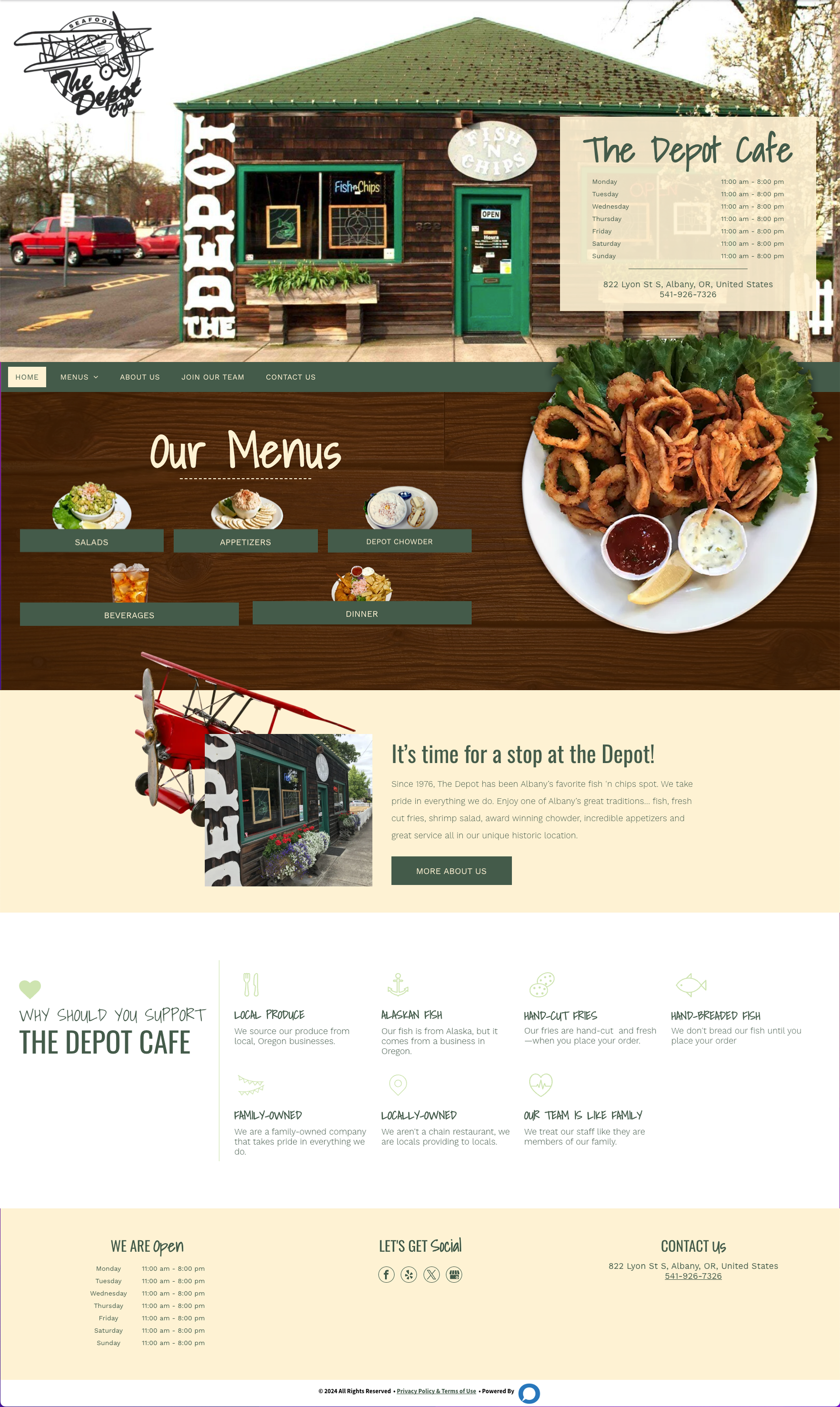 The Depot Restaurant in Albany, OR