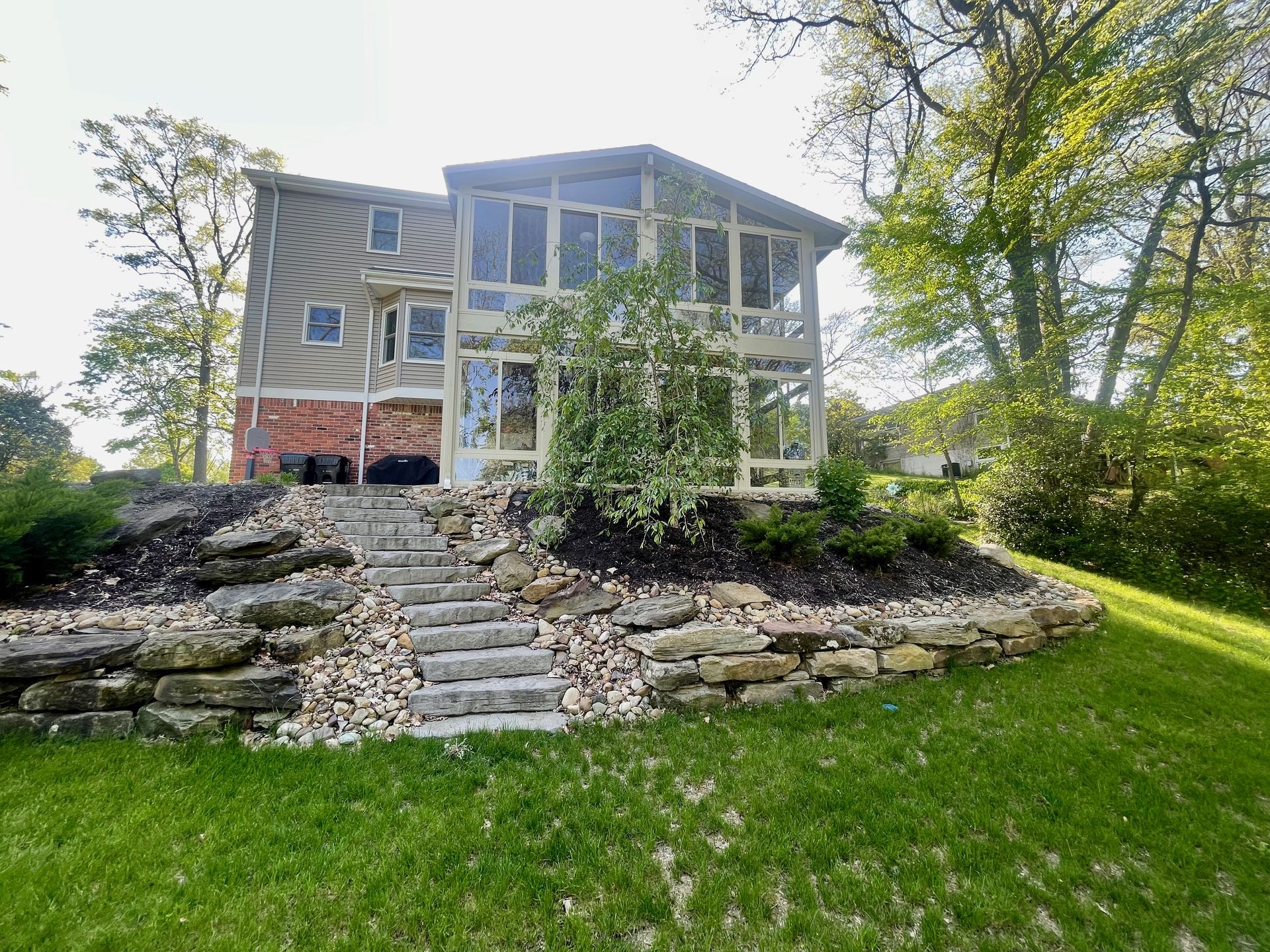 Photo of a 2 story 4 season sunroom built by Betterliving Patio and Sunrooms of Pittsburgh