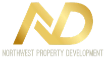 Gold “NPD” logo with “Northwest Property Development” text below
