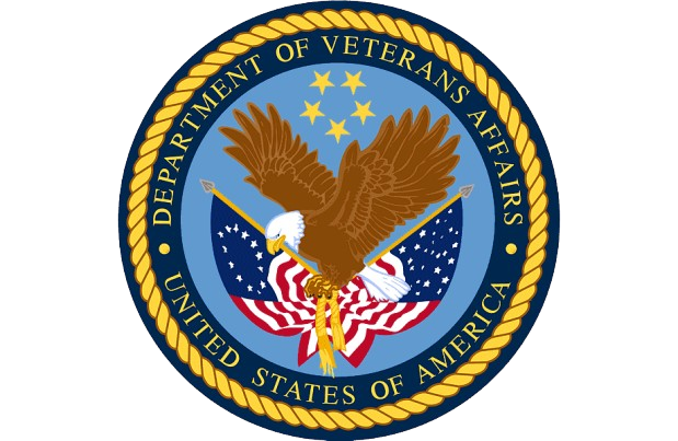 U.S. Department of Veterans Affairs seal with eagle, stars, and American flag