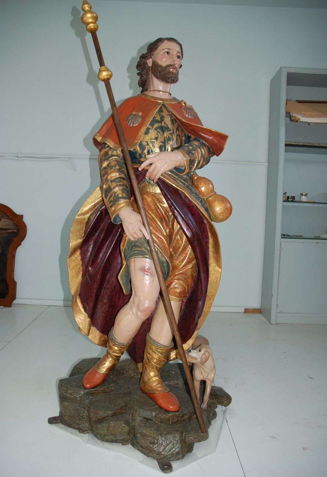 Restauro scultura San Rocco