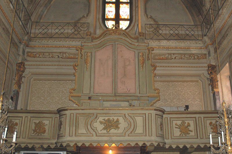 Restauro della cassa e della cantoria lignea dell'organo di scuola ligure Sec. XVII