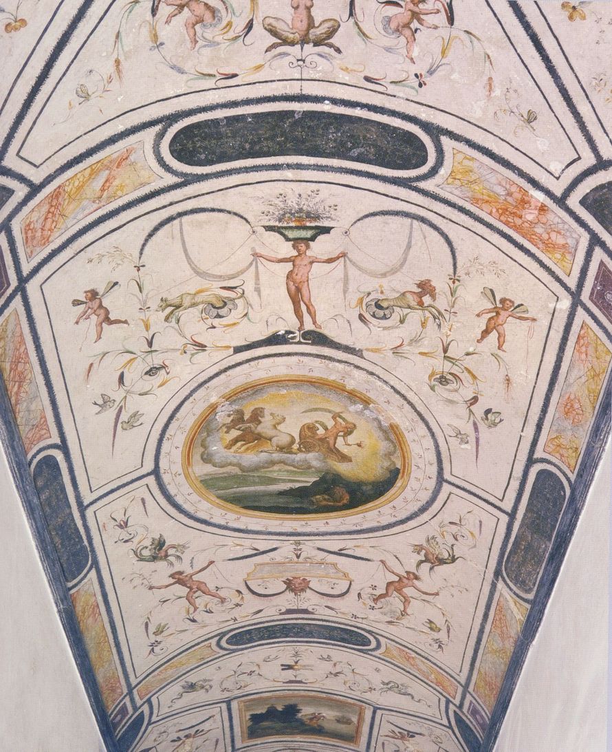 soffitto prima del restauro