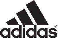The adidas logo is black and white on a white background.