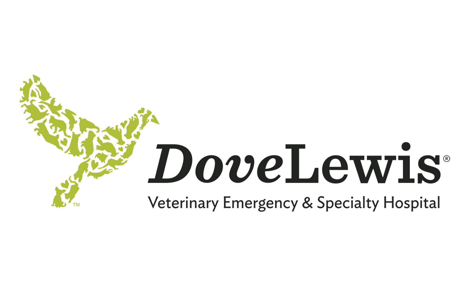 The logo for dove lewis veterinary emergency and specialty hospital