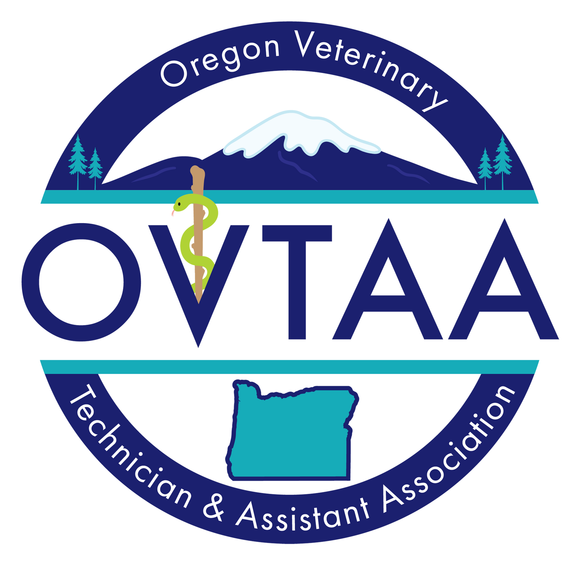 A logo for the oregon veterinary technician and assistant association