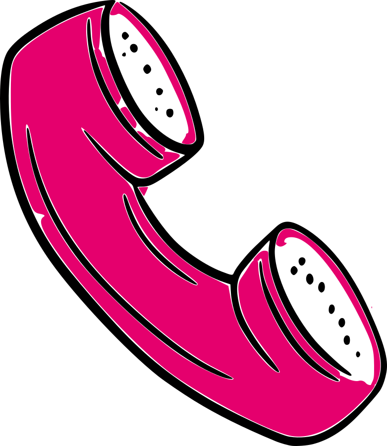 contactez-moi ! telephone rose pour contacter