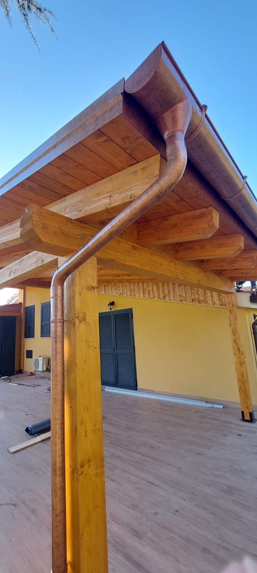 struttura in legno veranda