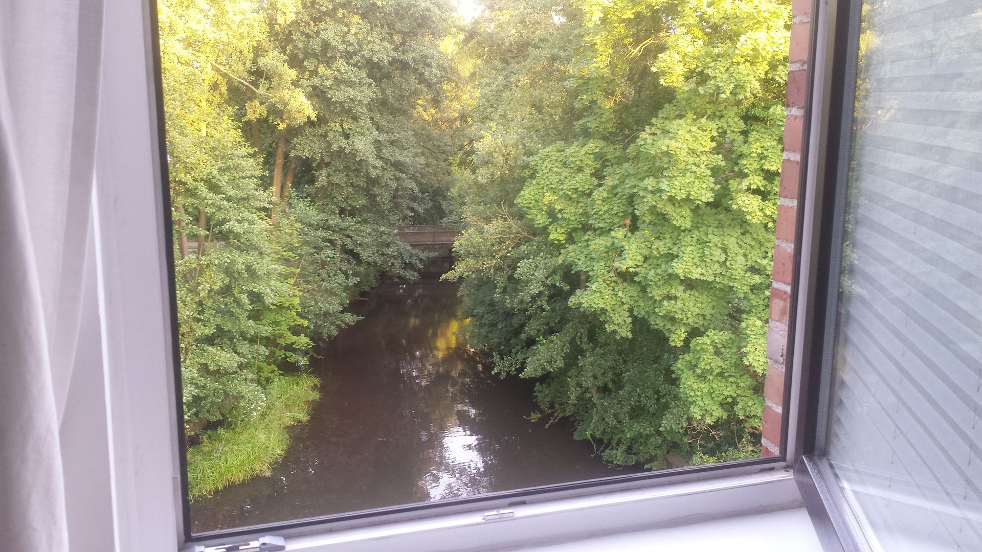 Blick aus dem Fenster der Soltauer Künstlerwohnung
