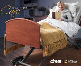 Senior woman on a hospital bed