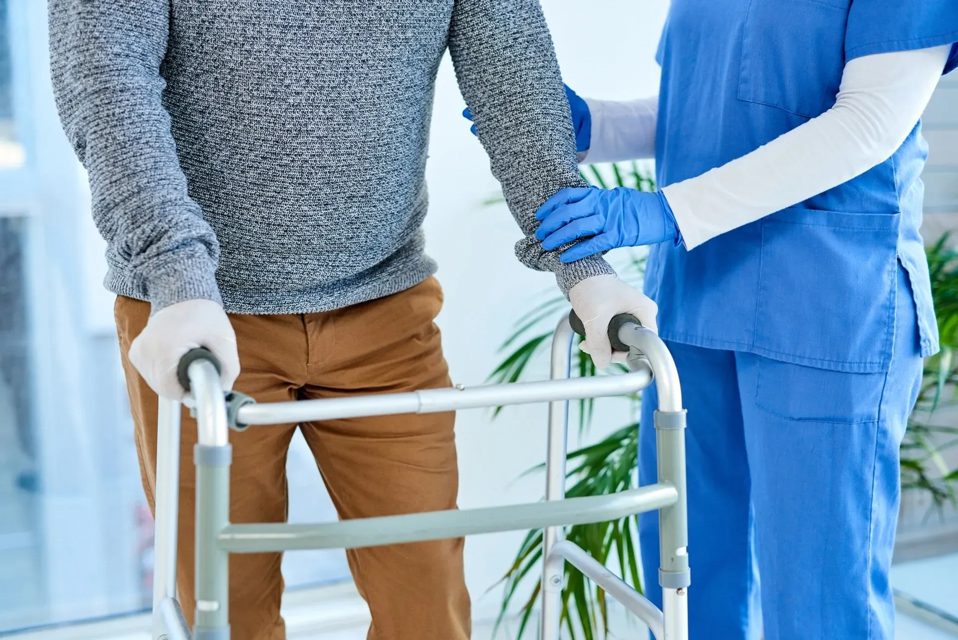 Man with walker