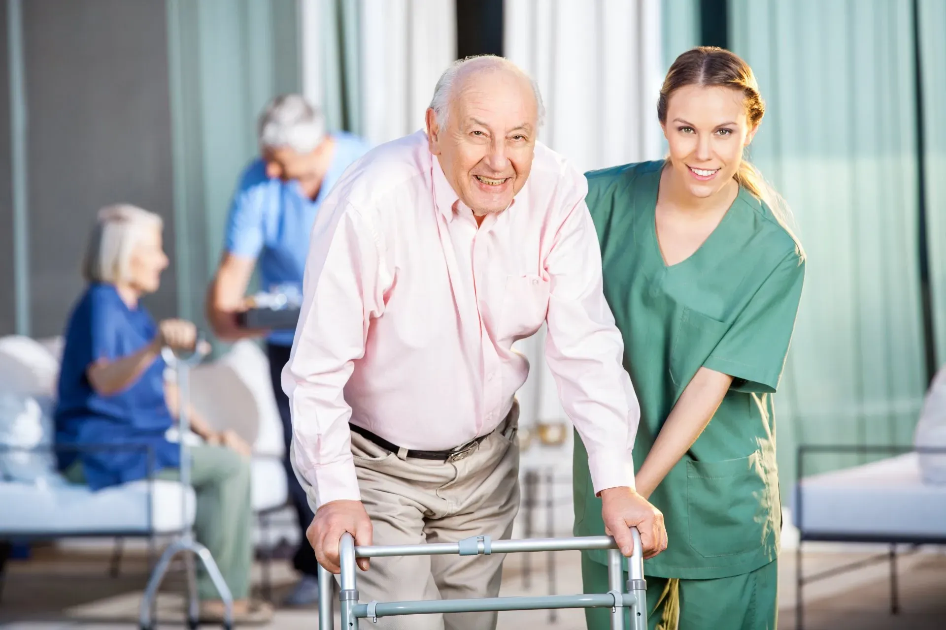 assisting patient