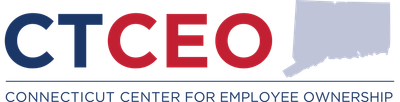 A logo for the connecticut center for employee ownership