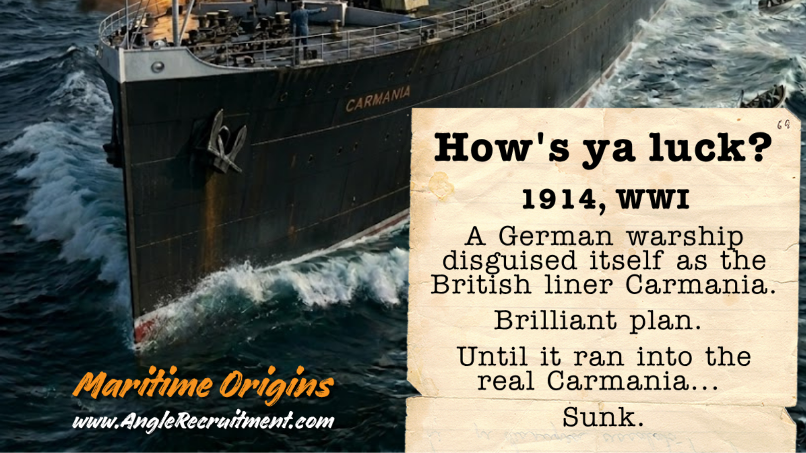 Claude responded: Two near identical ocean liners battling at sea, one ablaze and sinking, the foreg