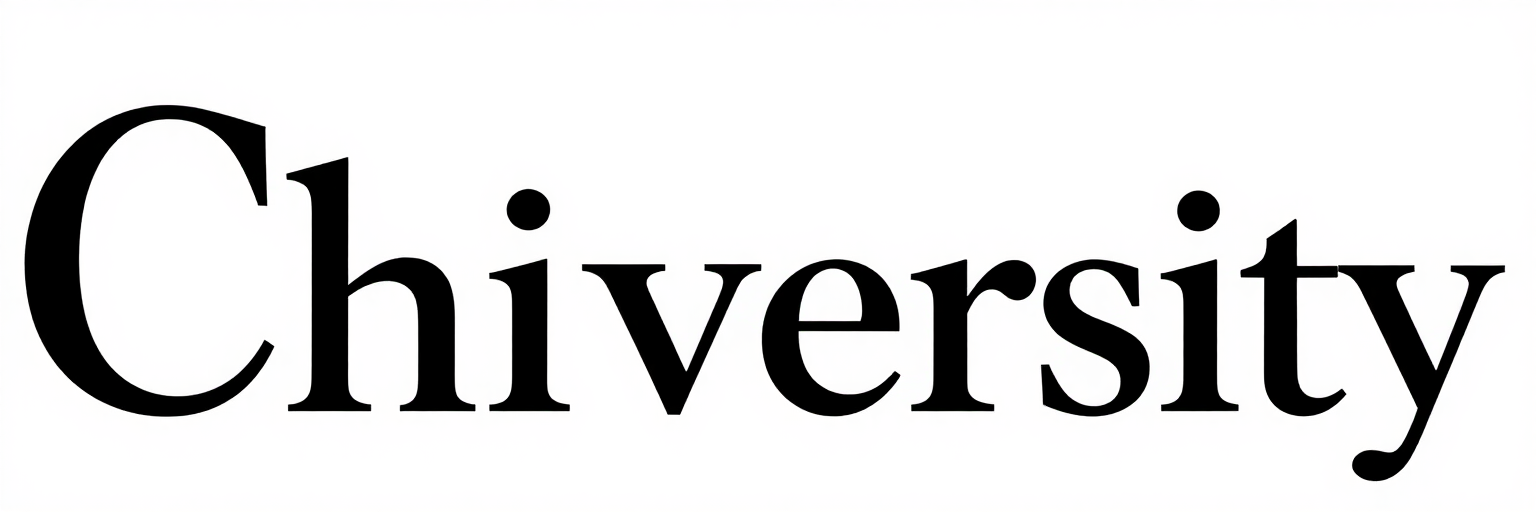 Chiversity logo in black serif text on a white background
