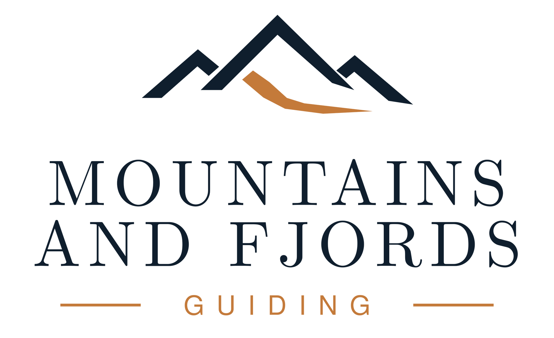 Mountains and Fjords Guiding logo