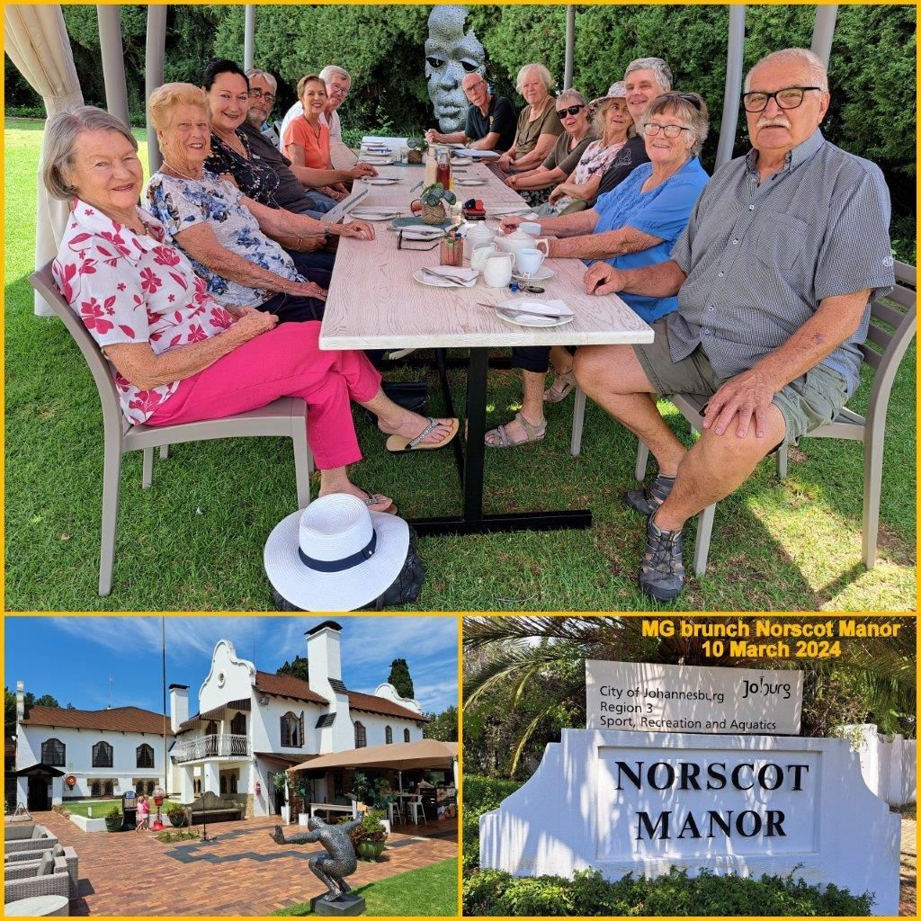 MG Brunch Run to Norscott Manor Collage