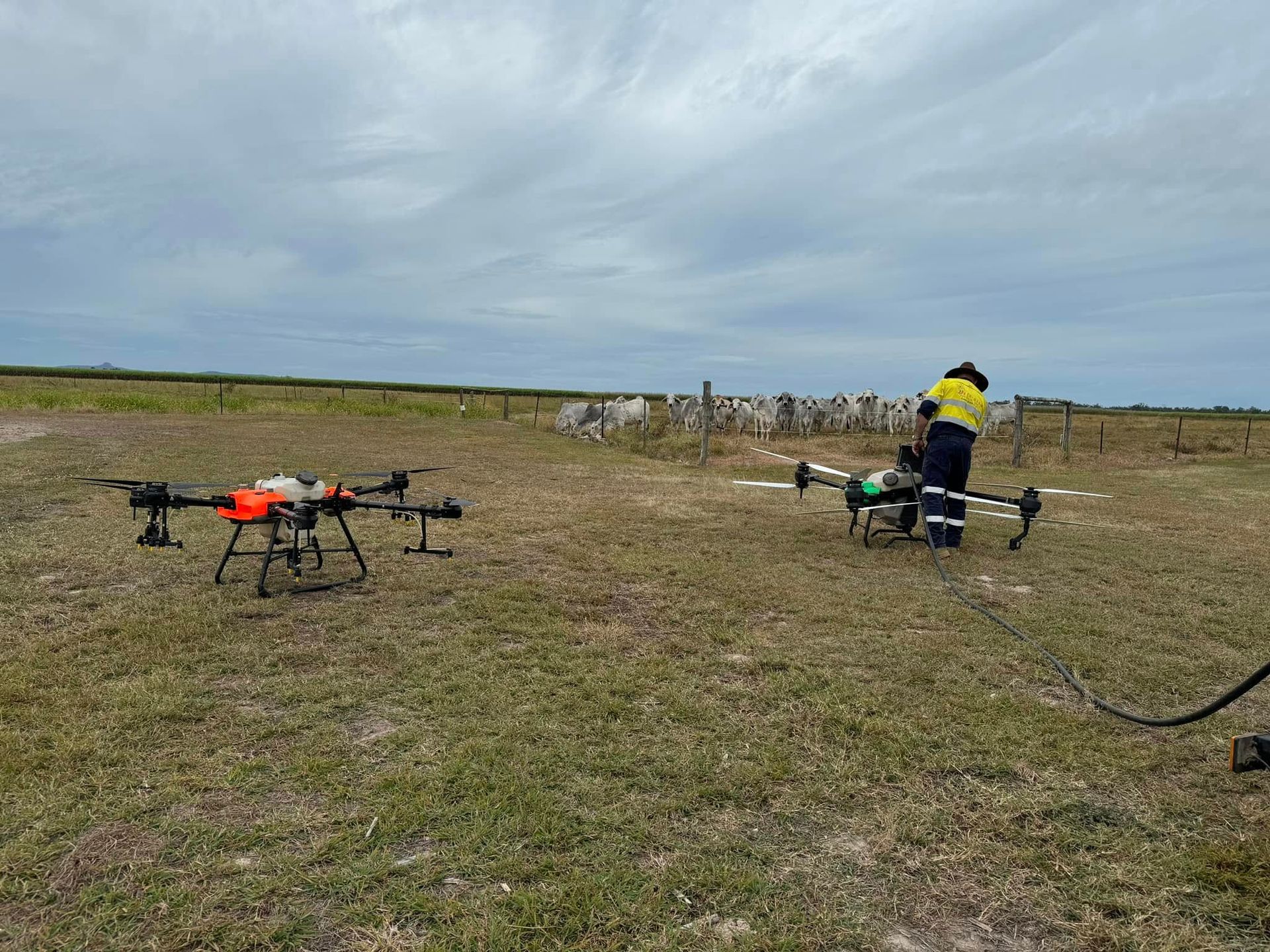 Two Drones on The Ground — Jetstream Aerial Services in Te Kowai, QLD