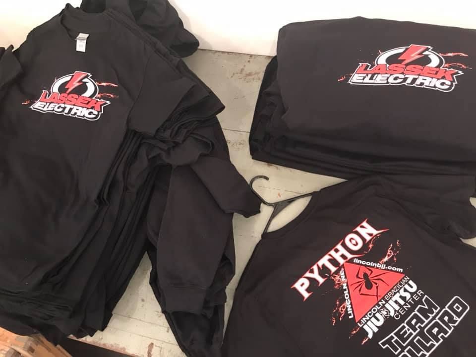 Black t-shirts with