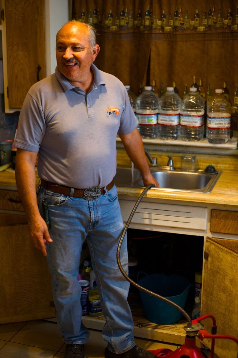 Pedro Grajeda, owner of Pedro's Plumbing, serving customers in Los Angeles and Pico Rivera