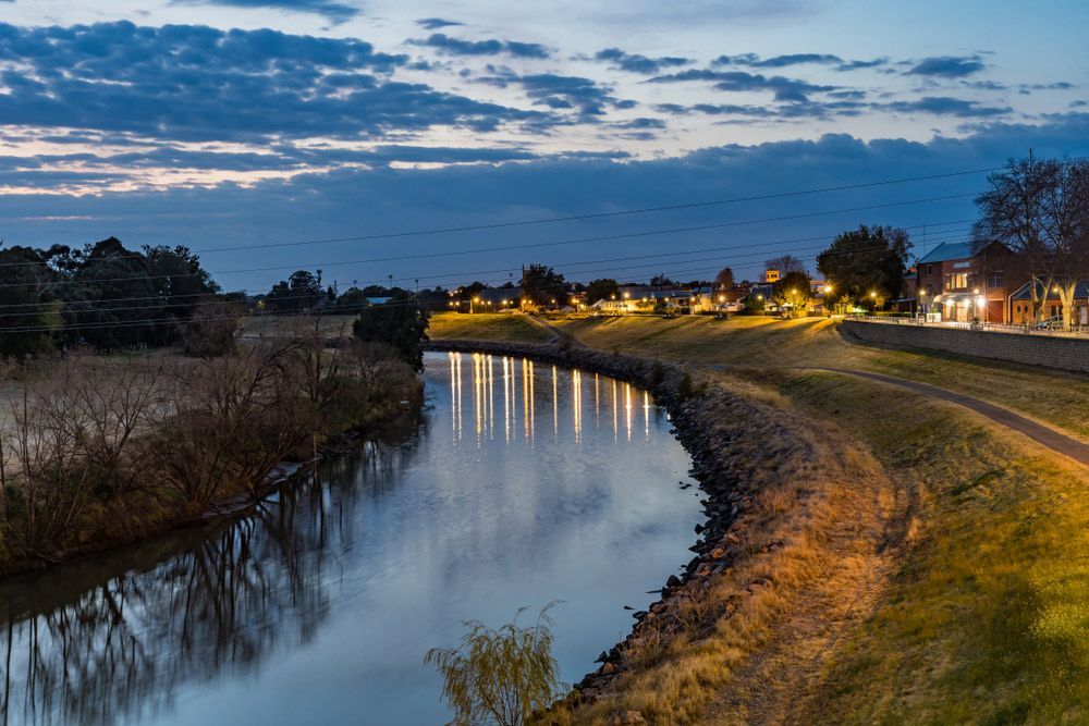 Dawn Over The Town River — PRO Solar & Electrical In Maitland, NSW