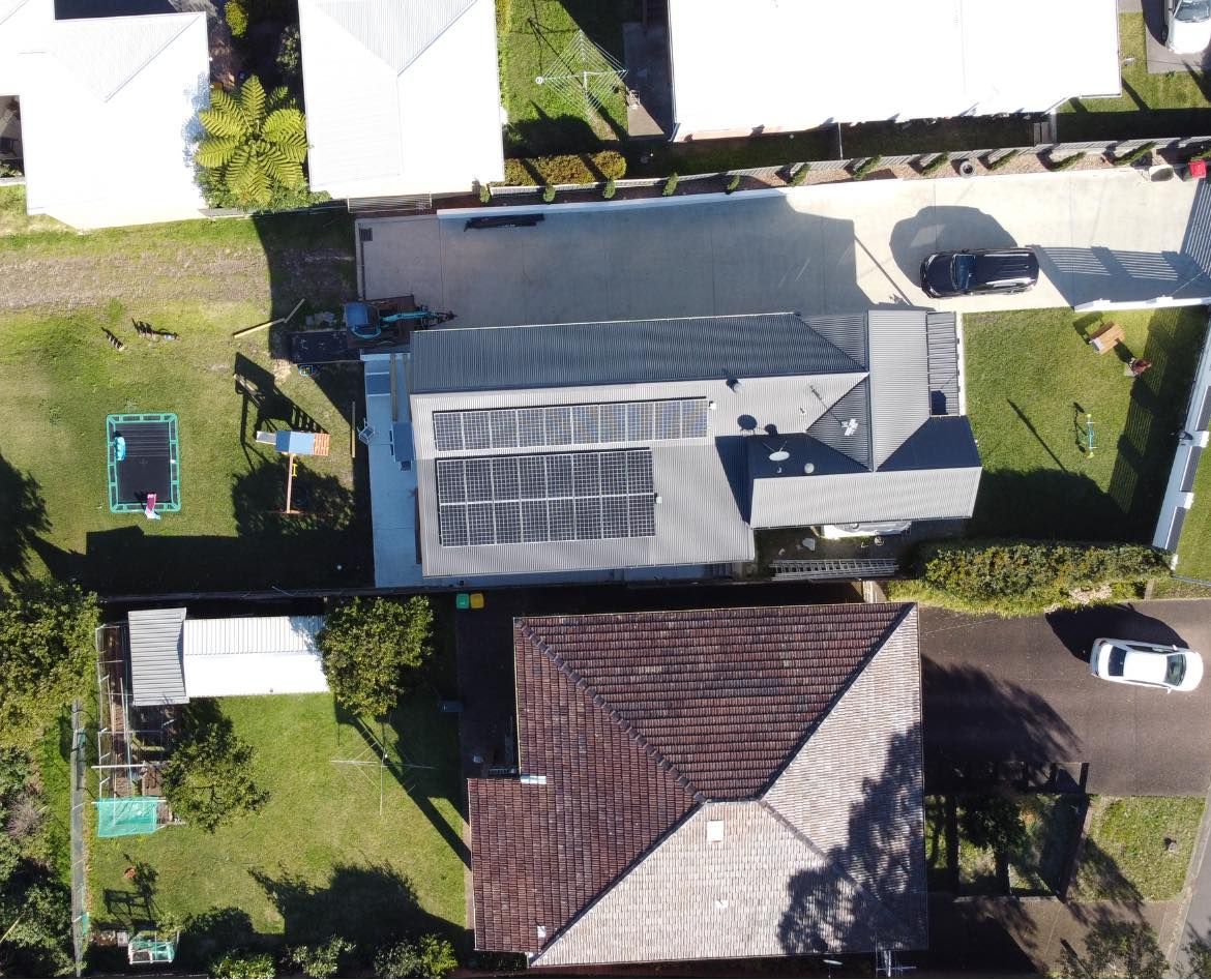Solar Cell View From The Drone — PRO Solar & Electrical In Maitland, NSW
