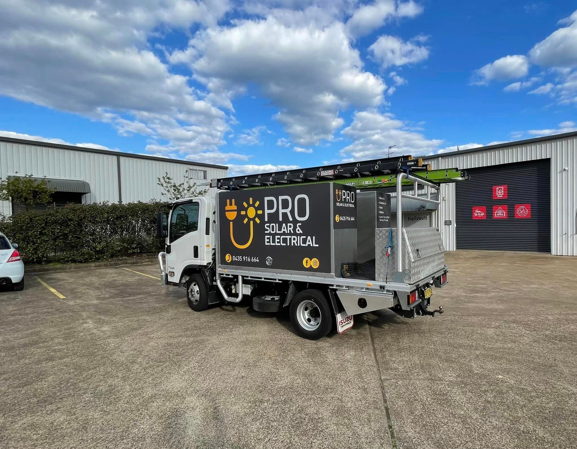 Pro Solar Vehicle Is Now On The Site — PRO Solar & Electrical In Port Stephens, NSW
