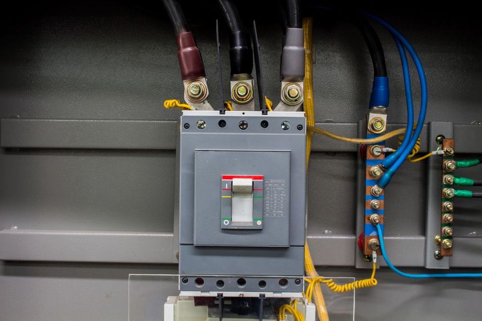 The Main Breakers And A Wire Connector — PRO Solar & Electrical In Maitland, NSW