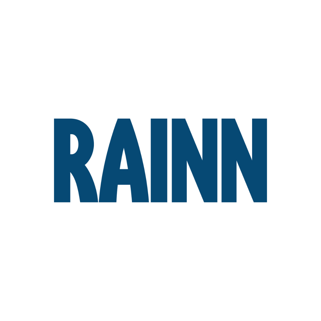 The dark blue RAINN logo on a white square background.