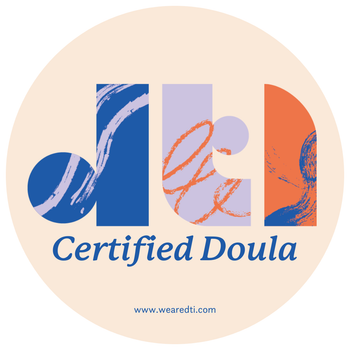 Round logo: 