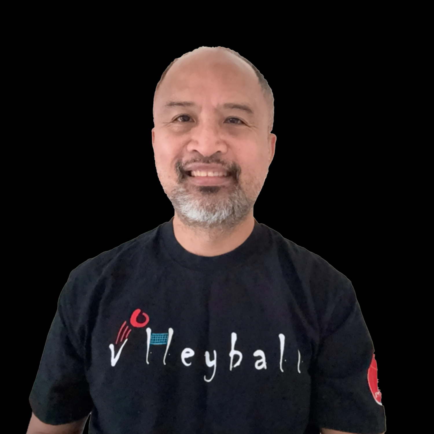 Smiling person in a black 