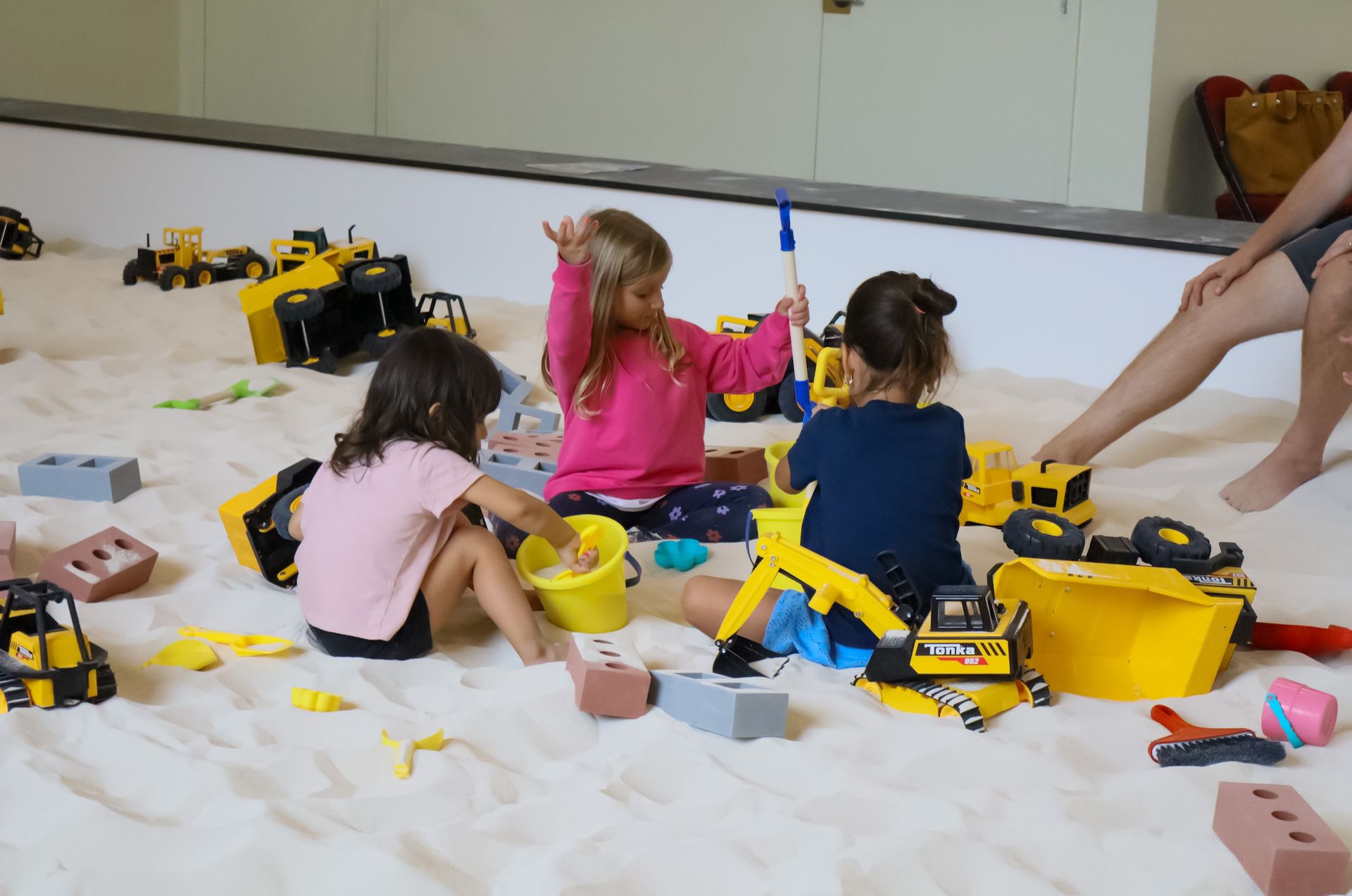 Sand toys and play space at Little Sandy Feet