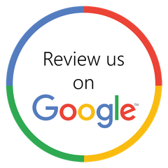 Review Us on Google Review us on Google inside a multicolor circular logo