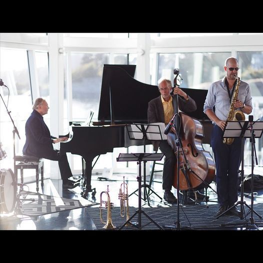 Musicians playing at the Rix Center in Bamfield located at the Bamfield Marine Science Center