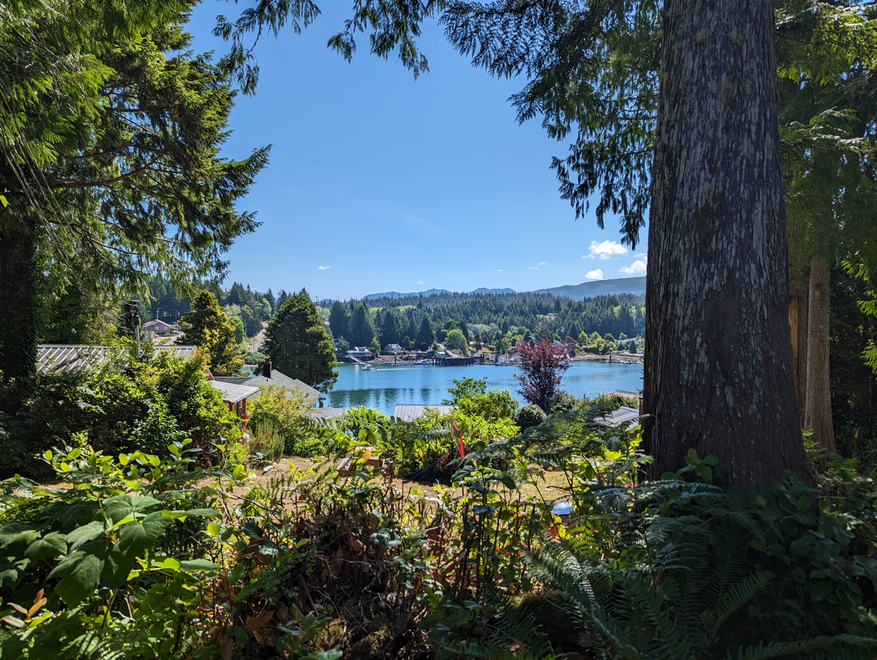 Looking down Bamfield inlet toward Argo's Landing