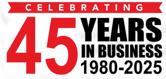 Celebrating 45yrs in business 1980-2025