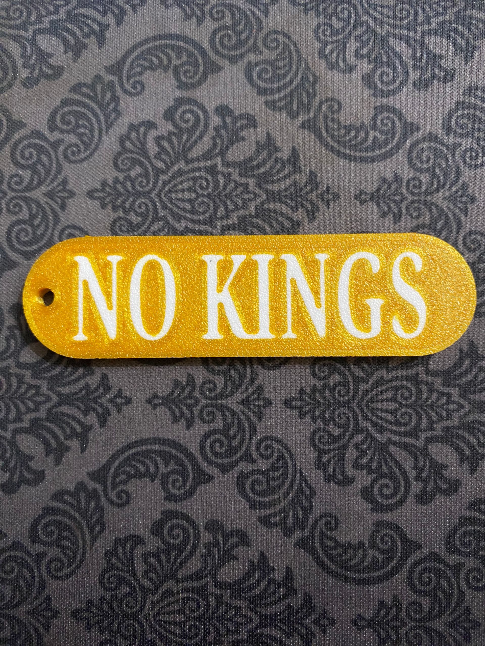 NO KINGS Keychain