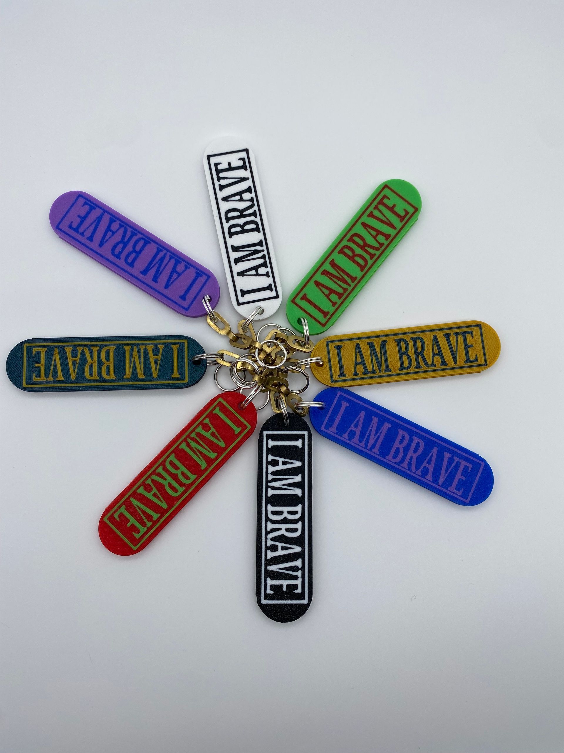 I Am Brave Keychain