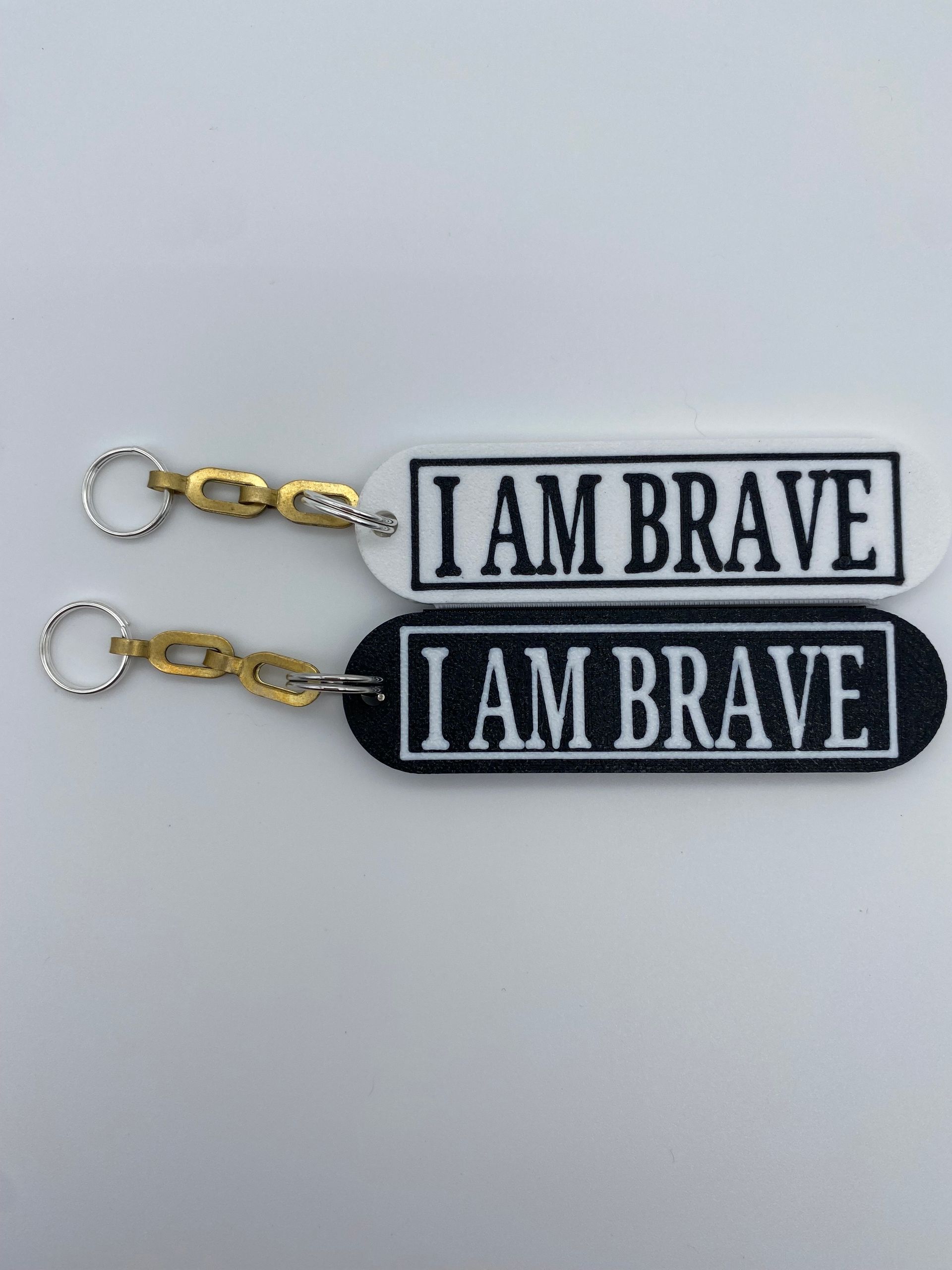 I Am Brave Keychain