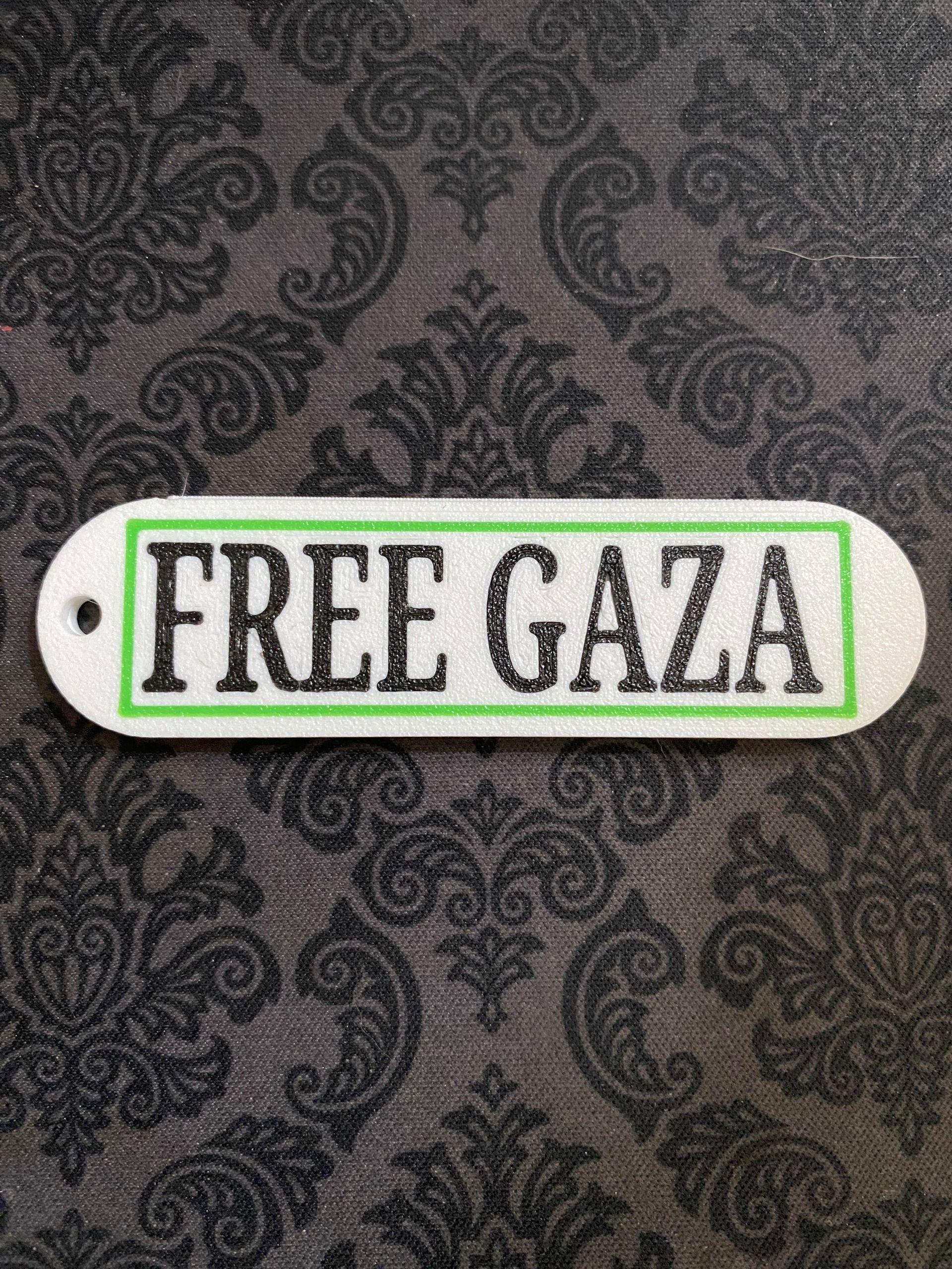 FREE GAZA (Comes with keychin)