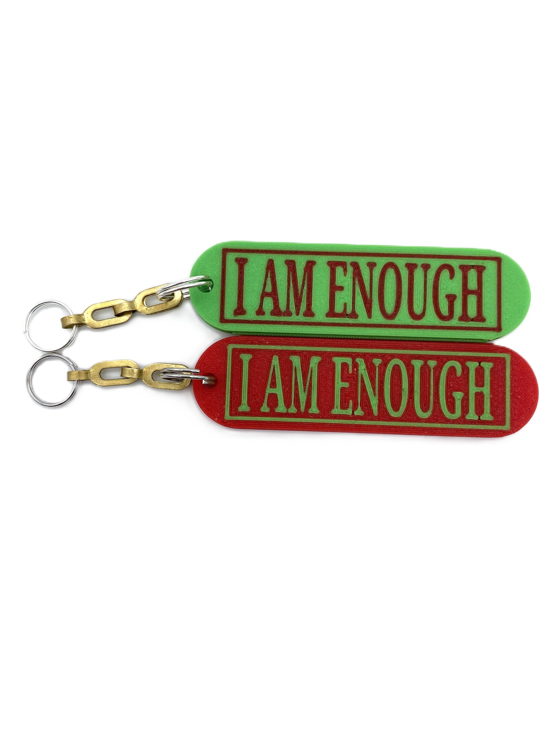 I Am Enough Keychain