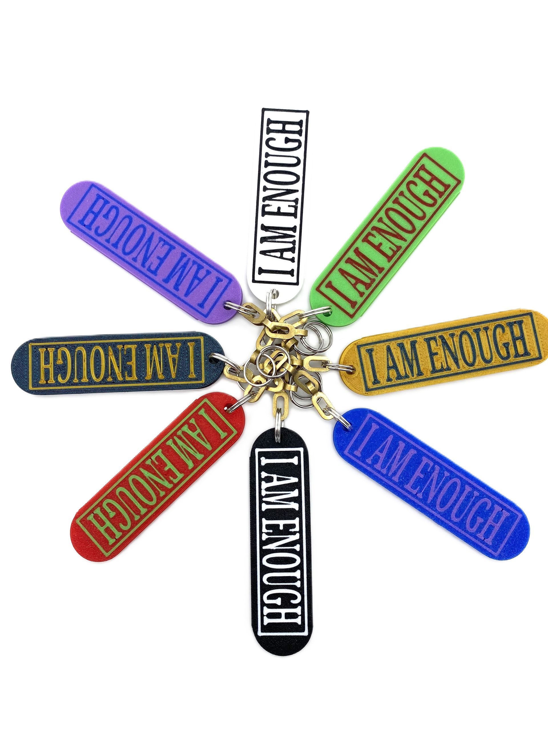 I Am Enough Keychain