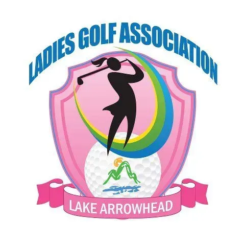 The logo for the ladies golf association lake arrowhead
