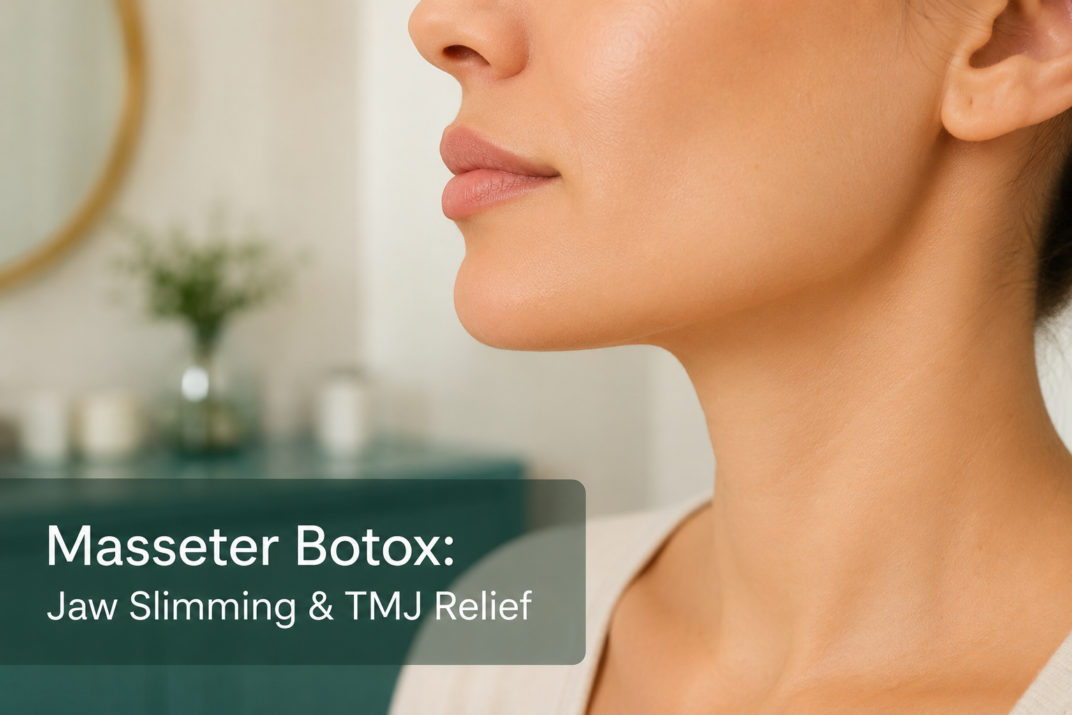 Masseter Botox jaw slimming and TMJ relief cover image Clovis NM
